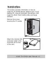 Предварительный просмотр 15 страницы Asus TA-CP400 TALKY-GURU User Manual