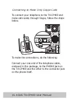 Предварительный просмотр 18 страницы Asus TA-CP400 TALKY-GURU User Manual