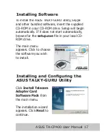 Предварительный просмотр 19 страницы Asus TA-CP400 TALKY-GURU User Manual