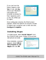 Предварительный просмотр 23 страницы Asus TA-CP400 TALKY-GURU User Manual