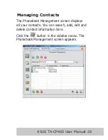 Предварительный просмотр 31 страницы Asus TA-CP400 TALKY-GURU User Manual