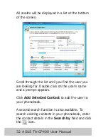 Предварительный просмотр 34 страницы Asus TA-CP400 TALKY-GURU User Manual