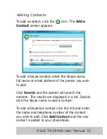 Предварительный просмотр 35 страницы Asus TA-CP400 TALKY-GURU User Manual