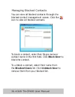 Предварительный просмотр 38 страницы Asus TA-CP400 TALKY-GURU User Manual