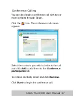 Предварительный просмотр 39 страницы Asus TA-CP400 TALKY-GURU User Manual