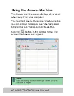 Предварительный просмотр 42 страницы Asus TA-CP400 TALKY-GURU User Manual