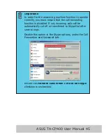 Предварительный просмотр 47 страницы Asus TA-CP400 TALKY-GURU User Manual