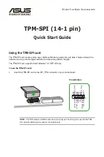 Предварительный просмотр 1 страницы Asus TPM-SPI Quick Start Manual