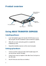 Предварительный просмотр 4 страницы Asus TRANSFER EXPRESS Manual