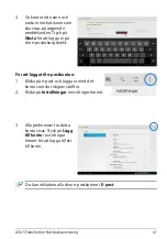 Preview for 41 page of Asus Transformer Pad TF300T (Swedish) Bruksanvisning