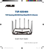 Предварительный просмотр 1 страницы Asus TUF-AX5400 Quick Start Manual