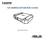 Asus TUF GAMING CAPTURE BOX-CU4K30 Quick Start Manual preview
