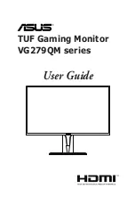 Предварительный просмотр 1 страницы Asus TUF Gaming VG279QM Series User Manual