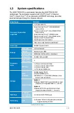 Preview for 13 page of Asus TW100-E5 - iQuadro - 0 MB RAM User Manual