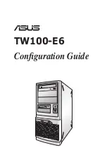 Asus TW100-E6 Configuration Manual preview