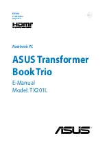 Preview for 1 page of Asus TX201L E-Manual