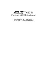 Asus TX97-N User Manual preview