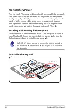 Preview for 28 page of Asus U36JC User Manual