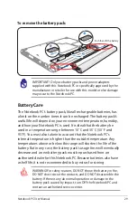 Preview for 29 page of Asus U36JC User Manual