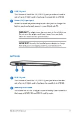 Preview for 17 page of Asus U38D User Manual