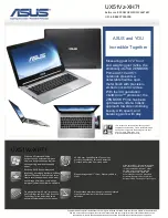 Preview for 1 page of Asus UX51Vz-XH71 Specifications