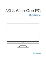 Предварительный просмотр 1 страницы Asus V241 Series Operating Instructions Manual