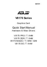 Preview for 1 page of Asus V8170 DDR/T/64M Quick Start Manual