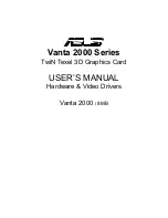 Asus Vanta 2000 Series User Manual preview