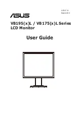 Preview for 1 page of Asus VB175 L Series User Manual