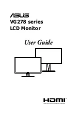 Asus VG278 Series User Manual preview