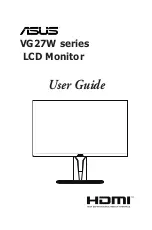 Asus VG27W Series User Manual preview