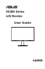 Asus VG289 Series User Manual preview