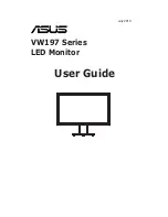 Preview for 1 page of Asus VH197T User Manual