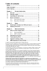 Preview for 2 page of Asus VH202 Series User Manual