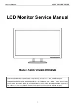 Asus VH222D Service Manual preview