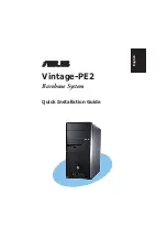 Asus Vintage-PE2 Quick Installation Manual preview