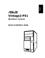 Asus VINTAGE2-PE1 Quick Installation Manual предпросмотр