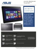 Preview for 1 page of Asus (VIVO RT) TF600T-B1-GR Specifications