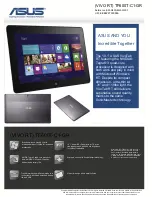 Preview for 1 page of Asus (VIVO RT) TF600T-C1-GR Specifications