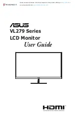 Asus VL279 Series User Manual preview
