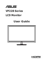 Preview for 1 page of Asus VP228 Series User Manual