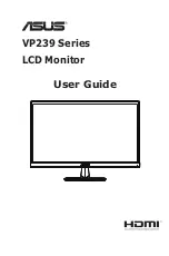 Asus VP239 Series User Manual preview