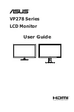 Asus VP278 Series User Manual preview