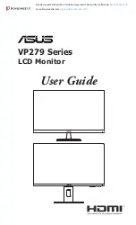 Asus VP279 Series User Manual preview