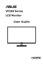 Asus VP289 Series User Manual предпросмотр