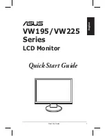 Предварительный просмотр 3 страницы Asus VW195 Series Quick Start Manual