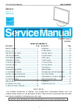 Asus VW198T - 19" LCD Monitor Service Manual preview