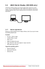 Предварительный просмотр 20 страницы Asus VW202 R Series User Manual