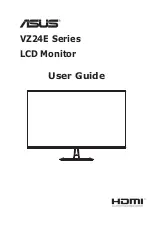 Preview for 1 page of Asus VZ24E Series User Manual