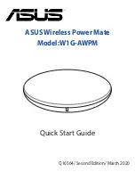 Preview for 1 page of Asus W1G-AWPM Quick Start Manual